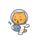宇宙ねこ オレンジタビーの冒険（個別スタンプ：9）