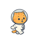 宇宙ねこ オレンジタビーの冒険（個別スタンプ：11）