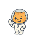 宇宙ねこ オレンジタビーの冒険（個別スタンプ：12）