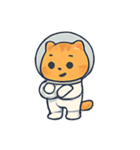 宇宙ねこ オレンジタビーの冒険（個別スタンプ：13）