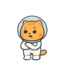 宇宙ねこ オレンジタビーの冒険（個別スタンプ：14）