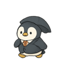 通勤ペンギン のんびり出勤日記（個別スタンプ：3）