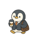 通勤ペンギン のんびり出勤日記（個別スタンプ：4）