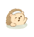 温泉ハリネズミ ほっこり日和（個別スタンプ：1）