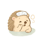 温泉ハリネズミ ほっこり日和（個別スタンプ：3）