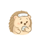 温泉ハリネズミ ほっこり日和（個別スタンプ：4）