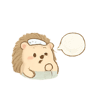 温泉ハリネズミ ほっこり日和（個別スタンプ：5）