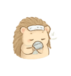 温泉ハリネズミ ほっこり日和（個別スタンプ：9）