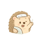 温泉ハリネズミ ほっこり日和（個別スタンプ：11）