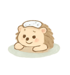 温泉ハリネズミ ほっこり日和（個別スタンプ：15）