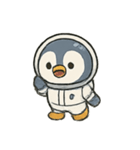 アストロペンギン たのしい宇宙旅（個別スタンプ：1）