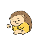 レインコートはりねずみ 雨の日パレード（個別スタンプ：12）