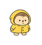 レインコートはりねずみ 雨の日パレード（個別スタンプ：18）
