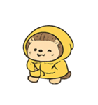 レインコートはりねずみ 雨の日パレード（個別スタンプ：24）