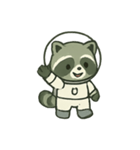 たぬき宇宙飛行士 まいにちミッション（個別スタンプ：1）