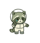 たぬき宇宙飛行士 まいにちミッション（個別スタンプ：3）