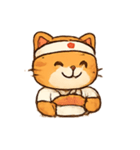 寿司職人トラねこ おいしい行列（個別スタンプ：2）