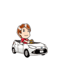 動くおねーさん（個別スタンプ：1）
