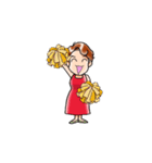 動くおねーさん（個別スタンプ：3）