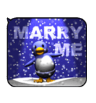 雪とペンギン2（ポップアップ）（個別スタンプ：3）