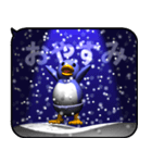 雪とペンギン2（ポップアップ）（個別スタンプ：8）