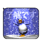 雪とペンギン2（ポップアップ）（個別スタンプ：10）