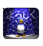 雪とペンギン2（ポップアップ）（個別スタンプ：12）