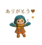 やさしく元気をくれる女の子スタンプ（個別スタンプ：1）