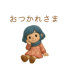 やさしく元気をくれる女の子スタンプ（個別スタンプ：3）