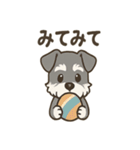 冬のほっこりシュナウザー（個別スタンプ：15）