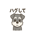 冬のほっこりシュナウザー（個別スタンプ：17）