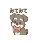 冬のほっこりシュナウザー（個別スタンプ：35）