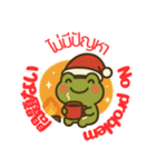 毎日使える！カエル君のクリスマススタンプ（個別スタンプ：4）