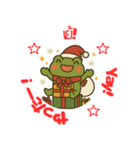 毎日使える！カエル君のクリスマススタンプ（個別スタンプ：14）