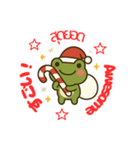 毎日使える！カエル君のクリスマススタンプ（個別スタンプ：38）
