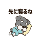 キュートなミニチュアシュナウザースタンプ（個別スタンプ：28）