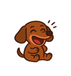 しっぽふりふりダックスくん@SFW（個別スタンプ：1）