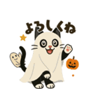 ハチワレ猫のハロウィンスタンプ（個別スタンプ：9）