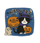 ハチワレ猫のハロウィンスタンプ（個別スタンプ：19）
