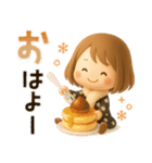 ずっと使える♡miniボブガール（個別スタンプ：1）