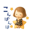ずっと使える♡miniボブガール（個別スタンプ：4）