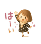 ずっと使える♡miniボブガール（個別スタンプ：8）