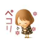 ずっと使える♡miniボブガール（個別スタンプ：10）