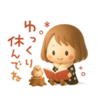 ずっと使える♡miniボブガール（個別スタンプ：14）
