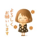 ずっと使える♡miniボブガール（個別スタンプ：15）
