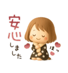 ずっと使える♡miniボブガール（個別スタンプ：23）