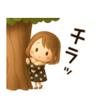 ずっと使える♡miniボブガール（個別スタンプ：25）