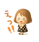 ずっと使える♡miniボブガール（個別スタンプ：35）