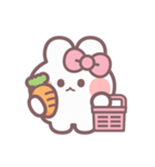 秋を生きるうしゃぎ！！ ピンク（個別スタンプ：5）