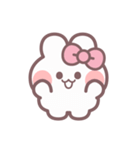 秋を生きるうしゃぎ！！ ピンク（個別スタンプ：6）